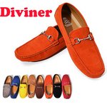 【DIVINER】ビットドライビングシューズ/オレンジ約25.5〜26cm