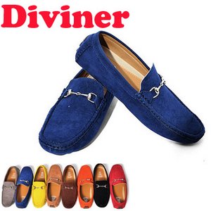 【DIVINER】ビットドライビングシューズ/ブルー約25.5〜26cm