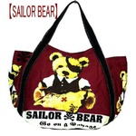エコバッグかわいいエコバッグの姉妹品◆ミニトートバッグ/【SAILOR BEAR】