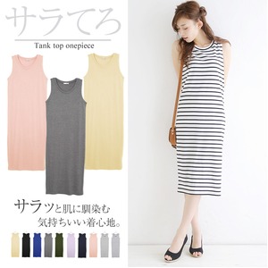 ノースリーブワンピース/ネイビーMサイズ