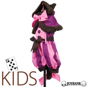 キッズ チェシャ猫風 ケープ＆ロンパース 150サイズ 子供サイズ アリス ハロウィン
