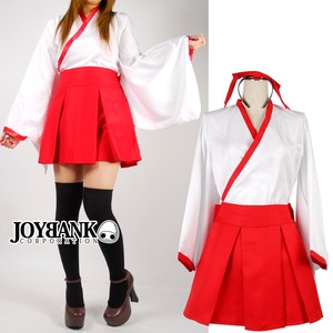 ミニスカ巫女コスチュームセット コスプレ衣装 装束 着物 制服