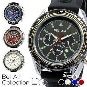  メンズ腕時計   【Bel Air collection】★カレンダー機能付き スタイリッシュ メンズ腕時計 LY5/ホワイト