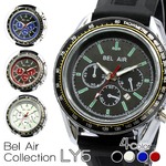  メンズ腕時計   【Bel Air collection】★カレンダー機能付き スタイリッシュ メンズ腕時計 LY5/ブルー