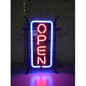ネオンサイン 縦長オープン S （ネオン管 看板 アメリカン雑貨 ・NEON SIGN・ネオンサイン）