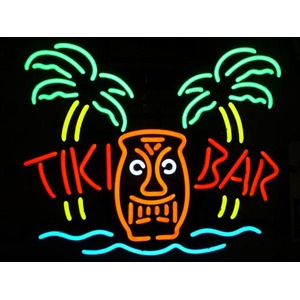 ネオンサイン TIKI BAR PALM BEACH チキバーパームビーチ （ネオン管 看板 アメリカン雑貨 ・NEON SIGN・ネオンサイン）