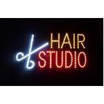 ネオンサイン LED HAIR STUDIO（ネオン管 看板 アメリカン雑貨 ・NEON SIGN・ネオンサイン）