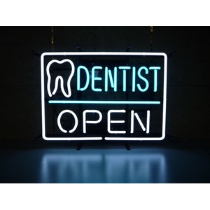 ネオンサイン DENTIST OPEN デンティスト オープン（ネオン管 看板 アメリカン雑貨 ・NEON SIGN・ネオンサイン）