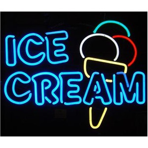 ネオンサイン ICE CREAM NEON SIGN （ネオン管 看板 アメリカン雑貨 ・NEON SIGN・ネオンサイン）