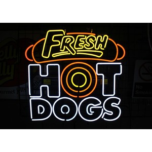 ネオンサイン HOT DOGS ホットドッグ （ネオン管 看板 アメリカン雑貨 ・NEON SIGN・ネオンサイン）