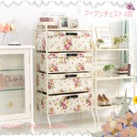 Lilou de coco リルデココ ローズアイアンチェスト4段
