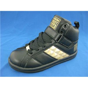 【PREMIUM DANCE KIDS】キッズ用ダンスシューズ VKR-047 BLK／GLD 20.0