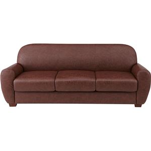 ソファー 3人掛け 肘付き 【Timeless Tender】 ミラード 合皮製(革製) ポケットコイル 東谷 TTF-102BR ブラウン