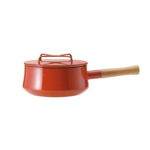 DANSK（ダンスク）　ホーロー　片手鍋18cm　チリレッド