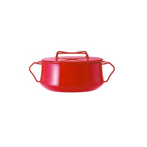 DANSK（ダンスク）　ホーロー　両手鍋18cm　チリレッド