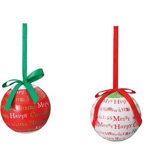 【クリスマス】75mmMCプリントボール14Pセット COC-186