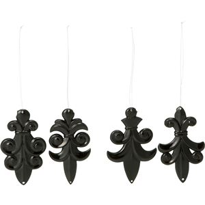 【クリスマス】8CMアクリルモチーフ（2P） BK 4AST COH-327