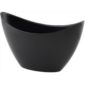 プラスティックオーバルフラワーポットS BLK