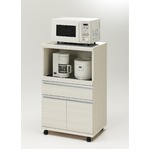 フナモコ ハイタイプキッチンカウンター 【幅60.2×高さ98.3cm】 ホワイトウッド MRS-60 日本製