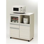 フナモコ ハイタイプキッチンカウンター 【幅84.8×高さ98.3cm】 ホワイトウッド MRS-85 日本製