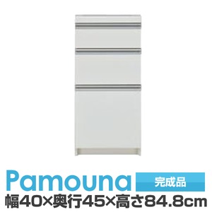 パモウナ 食器棚 IK カウンター 【幅40×奥行45×高さ84.8cm】 パールホワイト IK-S400K【下台のみ】 【完成品】　日本製
