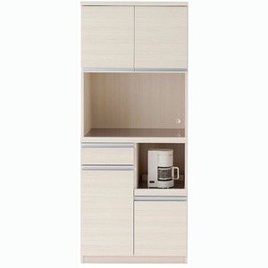 フナモコ 食器棚 【幅73.2×高さ180cm】 ホワイトウッド DKS-73T