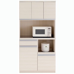 フナモコ 食器棚 【幅90.2×高さ180cm】 ホワイトウッド DKS-90T