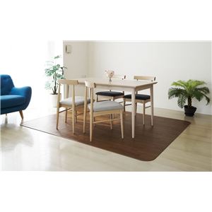 アキレス クッションフロアラグマット（床暖房対応） チョコレートブラウン 182×270cm