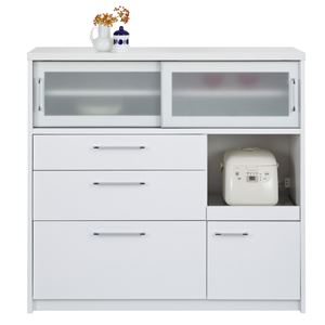 ユーアイ NEO WIDE（ワイド） ミドルキッチンボード120 幅120cm ホワイト MR-120 WH