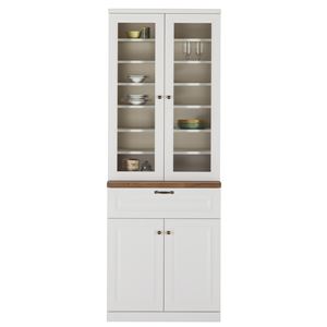 ユーアイ NEO LIEN（リアン） 食器棚75 ホワイト【2個口】 K-750H