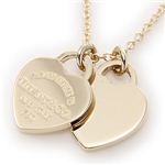 Tiffany（ティファニー） アクセサリー RTTミニ2ハートペンダント 18K YG 22309277