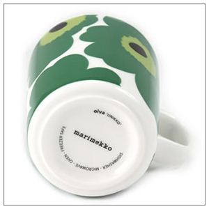 marimekkoi}bRj UNIKKO MUG EjbR }OJbv 250ml zCg~O[ 63431-166 WH^GRN摜R