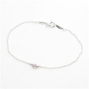 Tiffany（ティファニー） カラー バイ ザ ヤード ブレスレット ピンク サファイヤ スターリング シルバー 0.08ct 7in 25392906