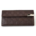 Gucci(グッチ) グッチシマ Wホック長財布 チョコレート 257012 AA61G 2019