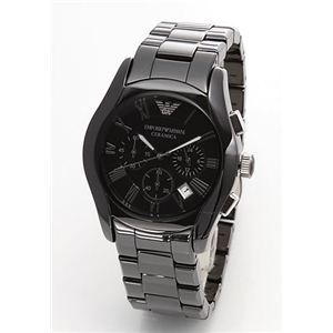 EMPORIO ARMANI（エンポリオアルマーニ） メンズ 腕時計 クロノグラフ セラミックブレス AR1400