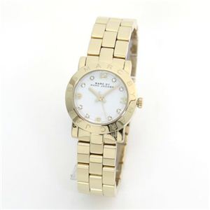 MARC BY MARC JACOBS（マークバイマークジェイコブス） ハイポリッシュ・ゴールドカラーの小振りなレディス・ブレスウオッチ MBM3057