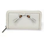 Gucci(グッチ) BELLA ベラ バンブーリボンタッセル付 ラウンドファスナー長財布 ミスティックホワイト 308000 A7M0G 9022