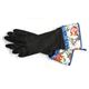 ジェシースティール Rubber Gloves オシャレでキュートなゴム手袋 キッチングローブ Apple of My Eye Blue アップルモチーフ×ブルー ブラック 802-JS-220BLU画像最小1