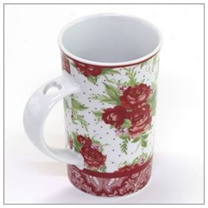 Jessie SteeleiWFV[XeB[j L[gȃ}OJbv 360ml uTeacherv Red Cottage Rose 49035摜R