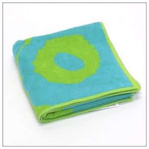 marimekkoi}bRj UNIKKO HAND TOWEL EjbR I[KjbNRbg nh^I 50cm~100cm ^[RCY^C 63630 650 Turquoise^Lime摜R