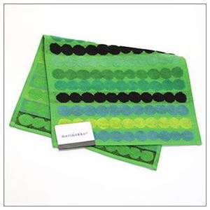 marimekkoi}bRj RASYMATTO GUEST TOWEL VB}bg I[KjbNRbg tFCX^I 30cm~50cm O[^}` 63907 660 dark^green摜Q