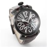 GaGa Milano（ガガミラノ） MANUALE 48MM ブラックPVD （マヌアーレ） 独特の洗練されたデザインが魅力 注目人気ウオッチ5012.04S 5012.4S