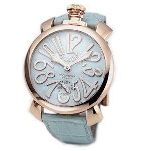 GaGa Milano（ガガミラノ） MANUALE 48MM 18K PVD（マヌアーレ） 独特の洗練されたデザインが魅力 注目人気ウオッチ 5011.03S 5011.3S
