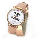 KATE SPADE（ケイトスペード） metro（メトロ） メタリックローズゴールドカラーの2重巻きレザーストラップ・ウオッチ 1YRU0301