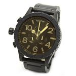 NIXON（ニクソン） THE 51-30 CHRONO（フィフティーワンサーティー・クロノ） マットブラック・カラーのボディに視認性を高める特殊カラーコーティング・クリスタルを搭載。モテ系クロノグラフウオッチ A083-1354