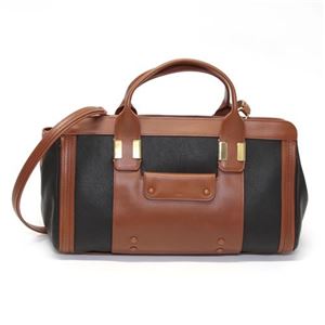 Chloe（クロエ） ALICE アリス 2WAY ショルダー・ハンドバッグ ミディアム バイカラー ブラック／タン 3S0161 703 96J BLACK／TAN