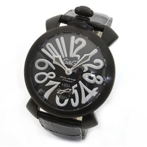 GaGa Milano（ガガミラノ） MANUALE 48MM ブラックPVD（マヌアーレ） 独特の洗練されたデザインが魅力 注目人気ウオッチ 5012.06S 5012.6S