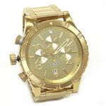 NIXON（ニクソン） THE 48-20 CHRONO（フォーティエイト・トゥエンティ・クロノ） 人気のフォルムにNEWサイズが誕生。オールゴールドカラーのモテ系1／10クロノグラフウオッチ A486-502