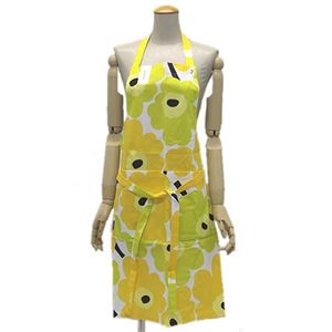marimekko（マリメッコ） PIENI UNIKKO APRON ウニッコ柄 エプロン 64161 20 white／lime