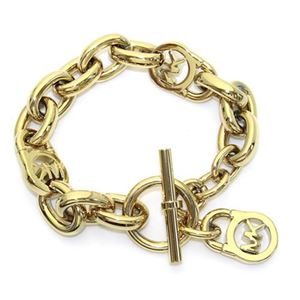 Michael Kors（マイケルコース） Gold-Tone Chain-Link PadLock Bracelet チェーンリンク パドロック ブレスレット MKJ1046710